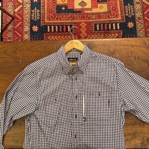 Orvis Purple Gingham Medume Active Fit